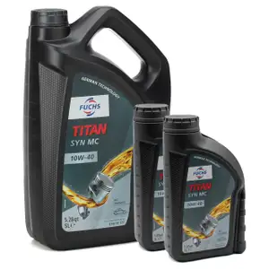 7L 7 Liter FUCHS TITAN SYN MC 10W40 Motoröl ACEA A3/B4 MB 229.3 VW 501.01 505.00