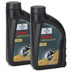 2L 2 Liter FUCHS TITAN SINTOFLUID FE 75W Getriebeöl Schaltgetriebeöl API GL-4