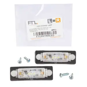 2x LED Kennzeichenleuchte für SKODA Superb I 3U4 VW Passat 3B 3C Touran T5