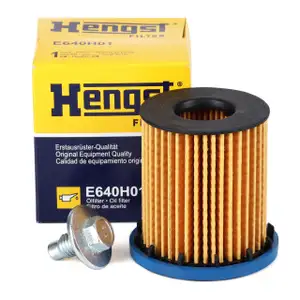 HENGST E640H01 Ölfilter + Schraube OPEL Insignia B 2.0 CDTi 174 PS F20DVH