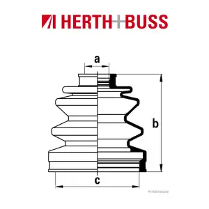 HERTH+BUSS JAKOPARTS Achsmanschetten Satz für HYUNDAI COUPE 2.7 V6 vorne RADSEI