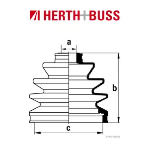 HERTH+BUSS JAKOPARTS Achsmanschetten Satz NISSAN Pathfinder 2 R50 vorne radseitig