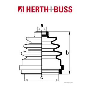 HERTH+BUSS JAKOPARTS Achsmanschetten Satz für NISSAN PRIMERA P10 P11 vorne RADS