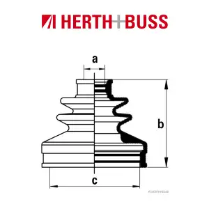 HERTH+BUSS JAKOPARTS Achsmanschetten Satz für NISSAN CUBE X-TRAIL hinten RADSEI