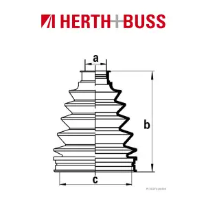 HERTH+BUSS JAKOPARTS Achsmanschetten Satz für TOYOTA AVENSIS VERSO vorne RADSEI