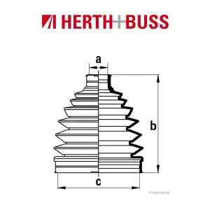 HERTH+BUSS JAKOPARTS Achsmanschetten Satz SUBARU Forester SF Impreza 1.6 vorne radseitig