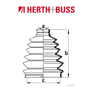 HERTH+BUSS JAKOPARTS Achsmanschetten Satz für MAZDA 6 bis 08.2007 vorne RADSEIT
