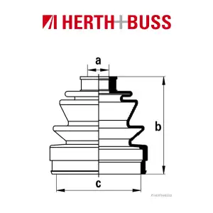HERTH+BUSS JAKOPARTS Achsmanschetten Satz für HONDA JAZZ I (AA) 1.2 vorne RADSE