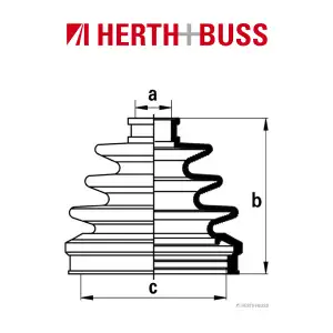 HERTH+BUSS JAKOPARTS Achsmanschetten Satz HONDA Accord Prelude Shuttle vorne