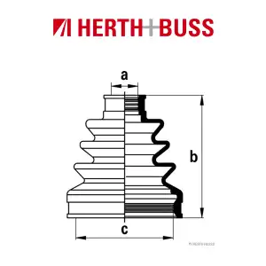 HERTH+BUSS JAKOPARTS Achsmanschetten Satz für HONDA CIVIC VII vorne GETRIEBESEI