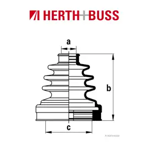 HERTH+BUSS JAKOPARTS Achsmanschetten Satz für MITSUBISHI NISSAN vorne GETRIEBES