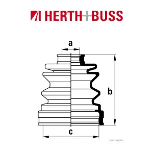 HERTH+BUSS JAKOPARTS Achsmanschetten Satz für SUZUKI I vorne GETRIEBESEITIG