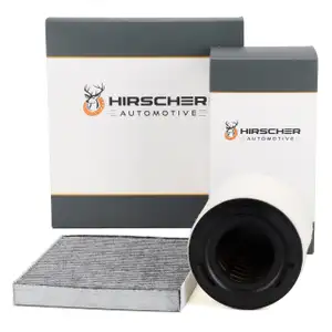 HIRSCHER Filter-Set 2-tlg VW Polo 5 AUDI A1 8X SEAT Ibiza 4 Fabia 2 Roomster