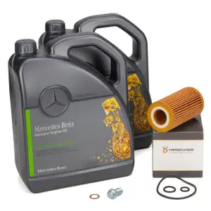 10L ORIGINAL 5W-30 MB 229.51 Motoröl Öl + HIRSCHER Ölfilter MERCEDES A-/C-/E-Klasse OM651