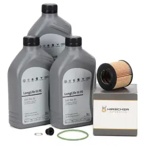 3L ORIGINAL 0W30 Motoröl + HIRSCHER Ölfilter VW Polo 4 5 Ibiza 3 Fabia 1 2 Roomster 1.2