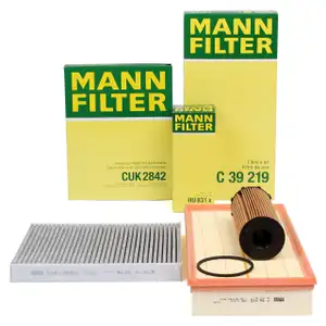 MANN Filter-Set 3-tlg AUDI Q7 (4LB) VW Touareg (7L) 3.0 TDI quattro 211-240 PS