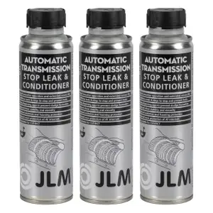 3x 250ml JLM Automatic Transmission Stop Leak & Conditioner Getriebe Abdichter Leck-Stop