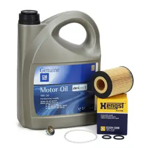 5L ORIGINAL 5W30 dexos2 Motoröl + HENGST Ölfilter OPEL Astra G H Corsa C Meriva A 1.7 CDTI