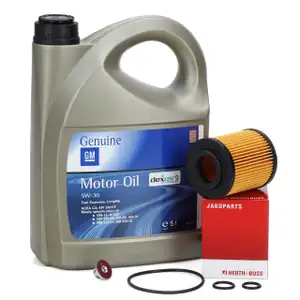 5L ORIGINAL 5W30 dexos2 Motoröl + HERTH+BUSS Ölfilter OPEL Astra G H Meriva A 1.7 CDTI