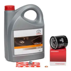 5L ORIGINAL 5W30 Motoröl + HERTH+BUSS Ölfilter TOYOTA Auris Avensis Corolla Rav 4 Yaris