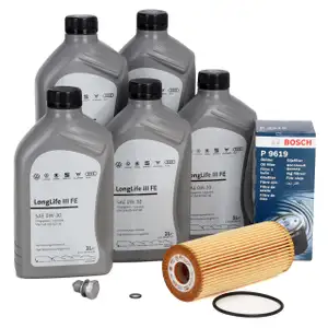 5L ORIGINAL 0W30 Motoröl + BOSCH Ölfilter VW Golf 4 Passat B5 Sharan A3 A4 A6 1.9-2.5 TDI