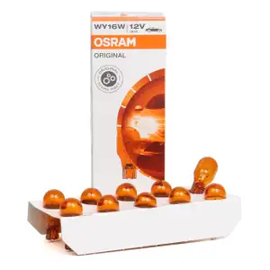 10x OSRAM Kugellampe Glassockel ORIGINAL WY16W 12V 16W W2,1x9,5d 921NA