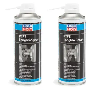 2x 400ml LIQUI MOLY 20971 PTFE Longlife Spray Fettspray Sprühfett Schmierfett