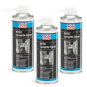 3x 400ml LIQUI MOLY 20971 PTFE Longlife Spray Fettspray Sprühfett Schmierfett