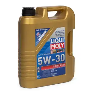 5L LIQUI MOLY 20647 Motoröl Öl 5W30 LONGLIFE III VW 504/507.00 LL04 MB 229.51