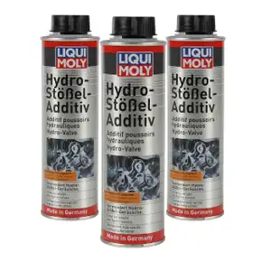 3x 300ml LIQUI MOLY 1009 Hydro-Stößel-Additiv Hydrostößel Reiniger Öl Additiv