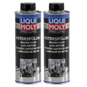 LIQUI MOLY 2427 PRO-LINE Motorspülung Motorreinigung Schlammspülung 2x 500 ml