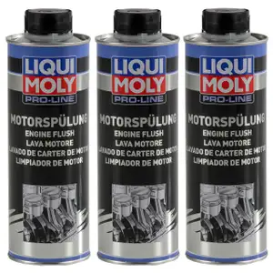 LIQUI MOLY 2427 PRO-LINE Motorspülung Motorreinigung Schlammspülung 3x 500 ml