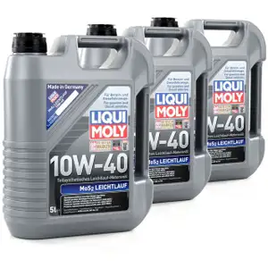 15L LIQUI MOLY 1092 MoS2 LEICHTLAUF 10W-40 10W40 Motoröl Öl ACEA A3/B4 API SL/CF