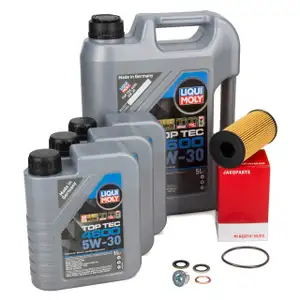 8L LIQUI MOLY 5W-30 Motoröl + HERTH+BUSS Ölfilter für NISSAN OPEL RENAULT 2.5 DIESEL