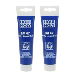 2x 100g LIQUI MOLY 3510 LM 47 + MoS2 Langzeitfett Mehrzweckfett Graphitfett