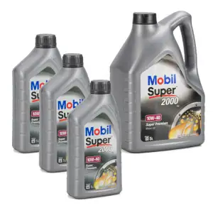 8L 8 Liter Mobil SUPER 2000 X1 10W40 Super Premium Motoröl Öl VW 501.01/505.00