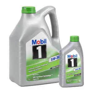 6L 6 Liter Mobil 1 ESP 5W-30 Motoröl BMW LL-04 MB 229.31/.51 PORSCHE C30 VW 504/507.00