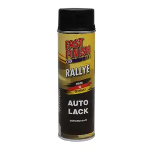 FAST FINISH Rallye Autolack Lackspray Schwarz Matt Spraydose 500ml 292828