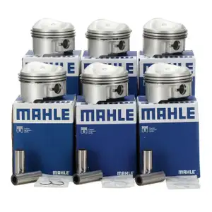 6x MAHLE 5038100 Kolben PORSCHE 911 / Cabrio 3.0 SC 204 PS 93010305000