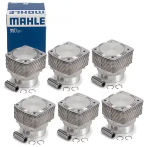 6x MAHLE 5036792 Kolben Reparatursatz PORSCHE 911 3.0 Turbo 260 PS 1975-1977 93010395890