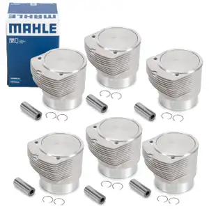 6x MAHLE 5039890 Kolben Reparatursatz PORSCHE 911 3.3 SC / Turbo 300-330 PS 93010396904