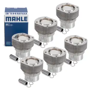 6x MAHLE 5032890 Kolben Reparatursatz PORSCHE 911 / Targa 2.0 S 170 PS 90110391102