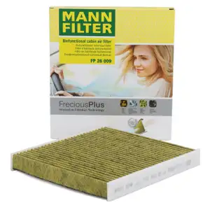 MANN FP26009 FreciousPlus Innenraumfilter VW Golf 7 8 Passat B8 AUDI A3 8V 8Y Q3 SEAT Leon