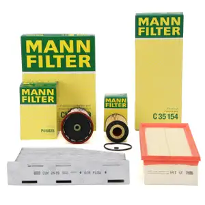 MANN Filter-Set 4-tlg VW Caddy 4 Tiguan Jetta 4 SKODA Yeti 2.0 TDI 75-184 PS