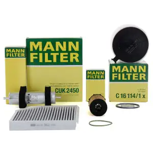 MANN Filter-Set 4-tlg AUDI A4 (8K B8) A5 (8T 8F) Q5 (8RB) 3.0 / SQ5 TDI 204-340 PS