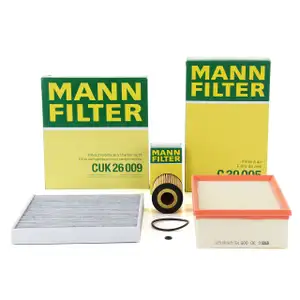 MANN Filter-Set 3-tlg VW Golf 7 Passat B8 Tiguan Touran AUDI A3 8V Q2 GA Q3 F3 1.6/2.0 TDI