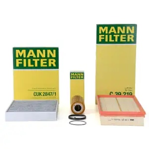 MANN Filter-Set PORSCHE Cayenne (92A) 3.0 S E-Hybrid VW Touareg (7P) 3.0 V6 TSI Hybrid