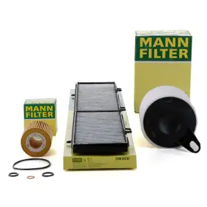 MANN Filter-Set 3-tlg BMW 1er E81 E87 116i 3er E90 E92 316i 115 PS N45 122 PS N43