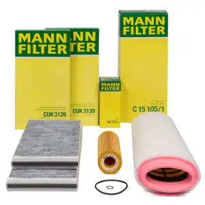 MANN Filter-Set 3-tlg BMW 5er E60 E61 520d 150/163 PS M47