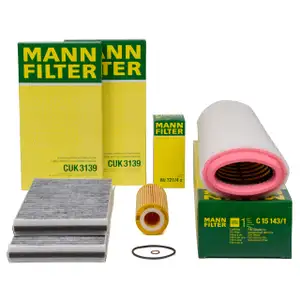 MANN Filter-Set 3-tlg BMW 5er E60 E61 525d 530d 163-235 PS M57